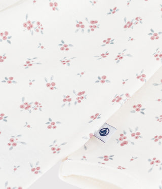 Babies' Cotton Flower Print Footless Pyjama Suit