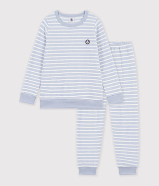 Children's Stripy Cotton Terry Pyjamas