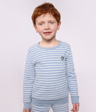 Children's Stripy Cotton Terry Pyjamas
