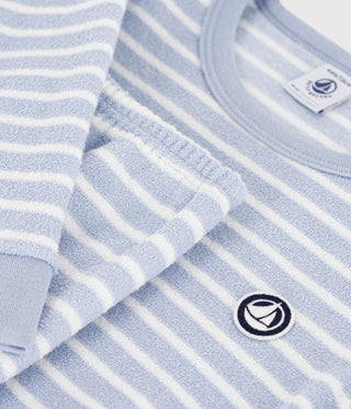 Children's Stripy Cotton Terry Pyjamas