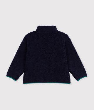 Children's Jacket in Plain Colourblock Sherpa