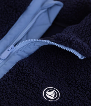 Children's Jacket in Plain Colourblock Sherpa