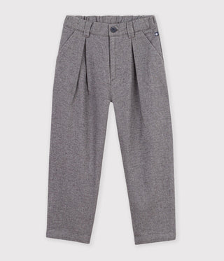 Children's Pleated Cotton Flannel Trousers
