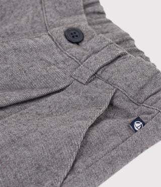 Children's Pleated Cotton Flannel Trousers