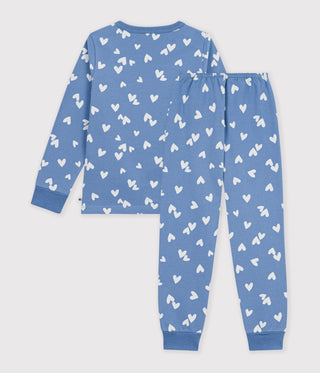 Children's Fleece Pyjamas with Hearts