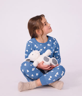 Children's Fleece Pyjamas with Hearts