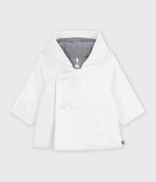 Babies' Padded Knitted Jacket with a Pinstripe Lining