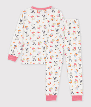 Children's Animal Print Long-Sleeved Cotton Pyjamas