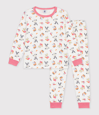 Children's Animal Print Long-Sleeved Cotton Pyjamas