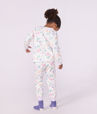 Children's Long-Sleeved Pyjamas in Fleece with a Dragon Print