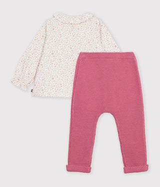 Babies' Outfit in Cotton with a Floral Print