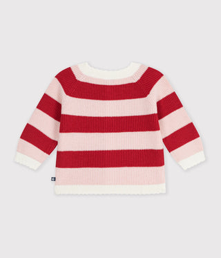 Babies' Cardigan in Stripy Cotton