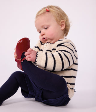 Babies' Cardigan in Stripy Cotton