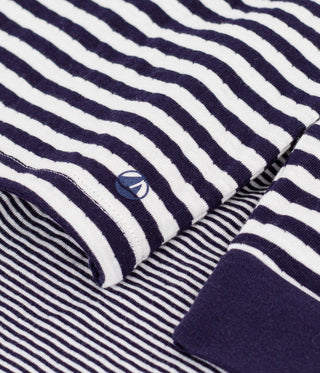 Children's Long-Sleeved Stripy Tube Knit Pyjamas