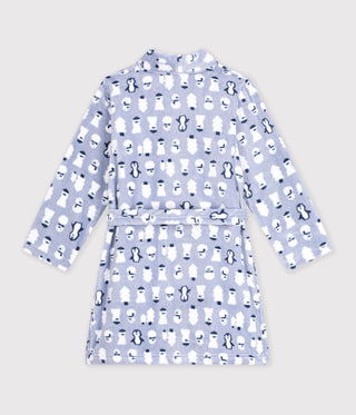 Girls' Snowman Printed Fleece Dressing Gown