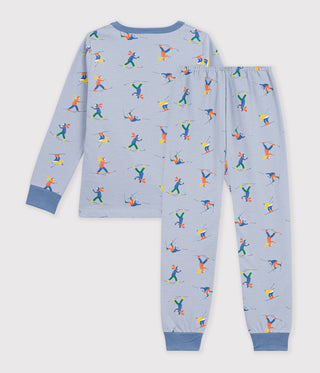 Children's Pyjamas in Ski-Print Fleece