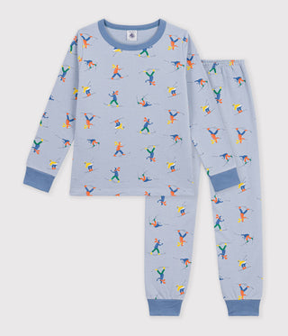 Children's Pyjamas in Ski-Print Fleece