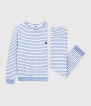 Women's Stripy Cotton Terry Pyjamas