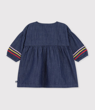 Babies' Long-Sleeved Denim Dress