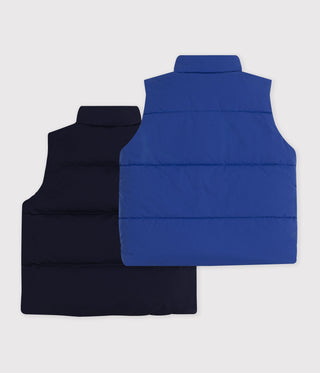 Children's Plain Sleeveless Puffer Jacket