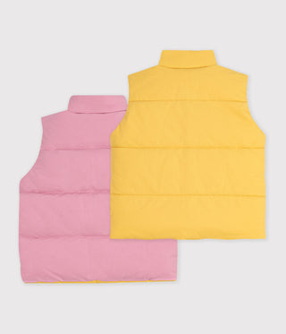 Children's Plain Sleeveless Puffer Jacket