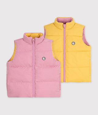 Children's Plain Sleeveless Puffer Jacket