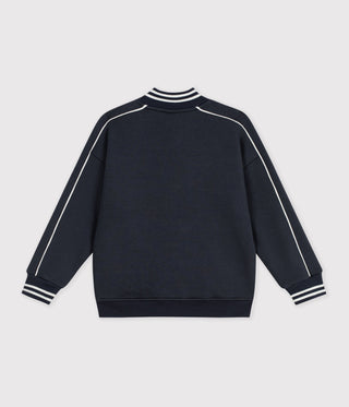 Children's Varsity-Style Jacket in Plain Cotton