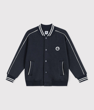 Children's Varsity-Style Jacket in Plain Cotton