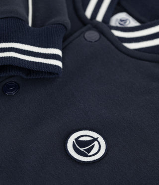 Children's Varsity-Style Jacket in Plain Cotton