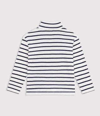Children's Stripy Cotton Rollneck Top