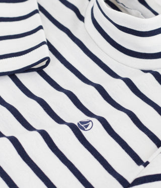Children's Stripy Cotton Rollneck Top