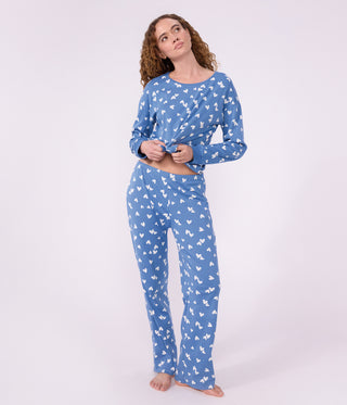 Women's Heart Print Cotton Pyjamas