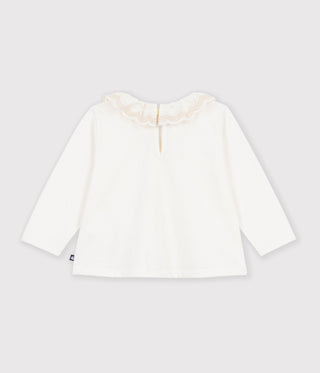 Babies' Long-Sleeved Plain Cotton T-Shirt