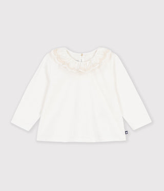Babies' Long-Sleeved Plain Cotton T-Shirt