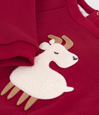 Babies' Animal Design Cotton Sweatshirt