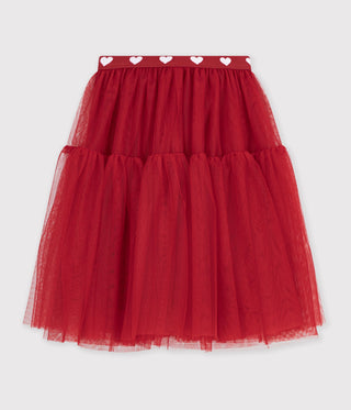 Girls' Long Skirt in Plain Tulle