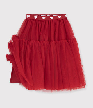 Girls' Long Skirt in Plain Tulle