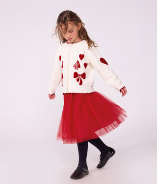 Girls' Long Skirt in Plain Tulle