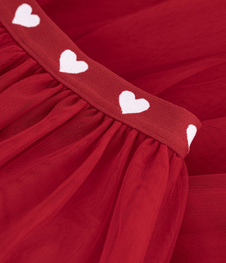 Girls' Long Skirt in Plain Tulle