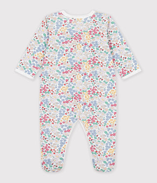 Babies' Flower-Print Tube Knit Pyjama Suit