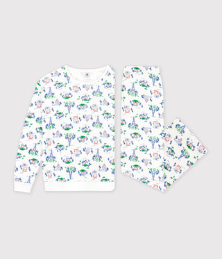 Women's Paris Print Cotton Pyjamas
