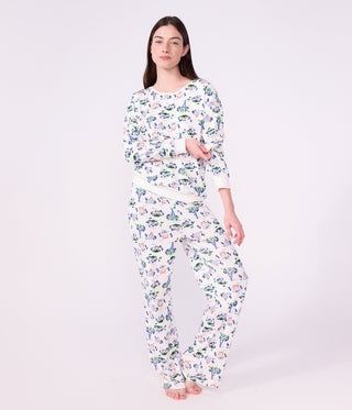 Women's Paris Print Cotton Pyjamas