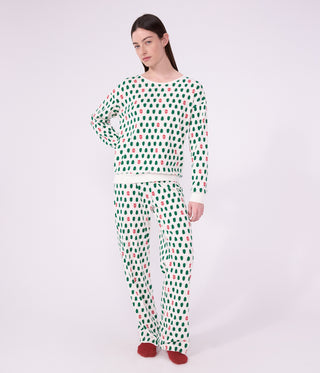 Women's Fir Tree Print Cotton Pyjamas