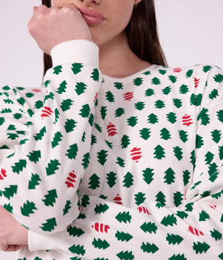 Women's Fir Tree Print Cotton Pyjamas