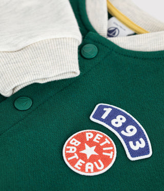 Babies' Two-Tone Cotton Jacket
