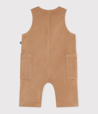 Babies' Plain Long Corduroy Jumpsuit