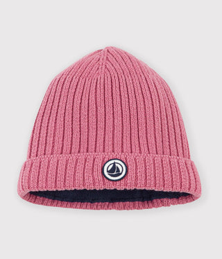 Babies' Knit Hat with Fleece Lining
