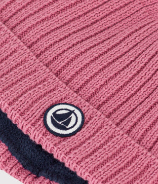 Babies' Knit Hat with Fleece Lining