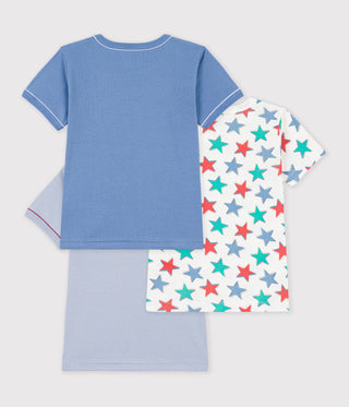Boys' Short-Sleeved Star-Print Cotton T-Shirts