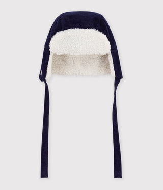 Babies' Chapka in Sherpa-Lined Corduroy